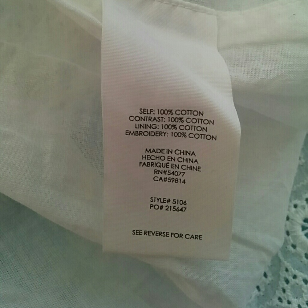 🎉Cabi Lizzie White Eyelet Dress - Picture 7 of 7